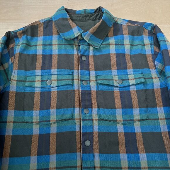 Cotopaxi Shirt Jacket Medium Multicolor Checkered Reversible Lined Workwear - Picture 2 of 12